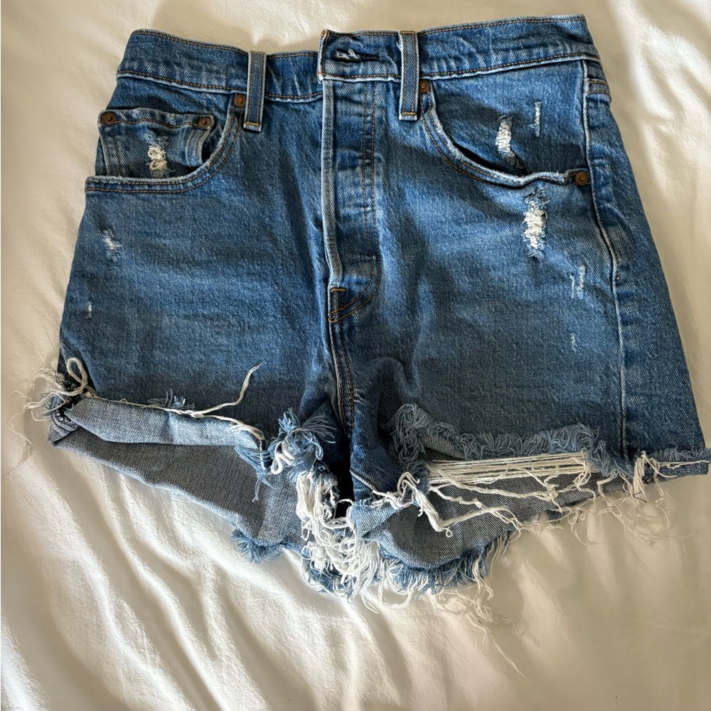 Levi’s Blue Distressed Jean Shorts Bundle